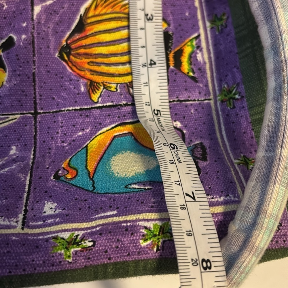 Colorful Fish Print Women's Canvas Bag…Bright and Cheerful - Picture 11 of 11